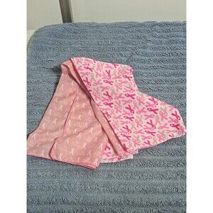 PINK RIBBONS BREAST CANCER AWARENESS DESIGN BANDANA HANDKERCHIEF HEAD WRAP Set/2